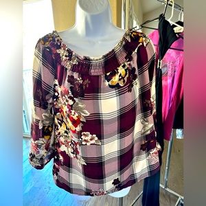 Ivory love off shoulder blouse